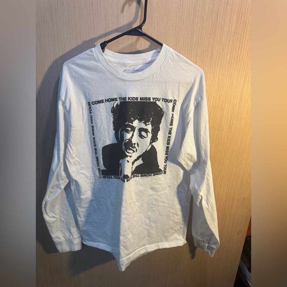Come Home The Kids Miss You Tour Jack Harlow White Long Sleeve Tee Size Large